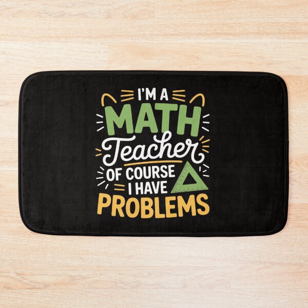 Item preview, Math Teacher School Class Problem designed and sold by BotboutiquePre.