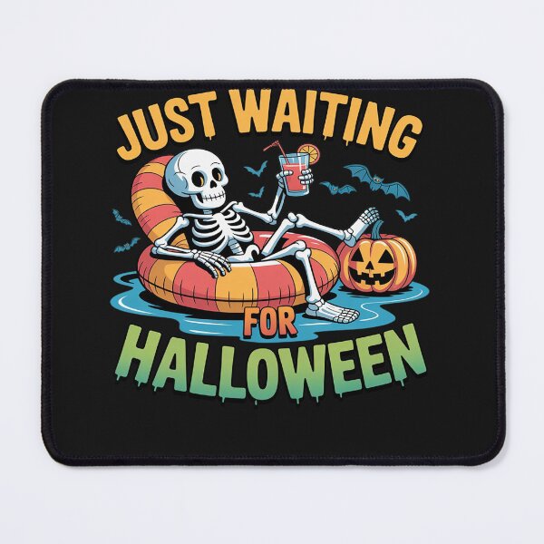 Item preview, Just Waiting for Halloween Spooky Skeleton Summer Halloween Men Women designed and sold by Rackaam.