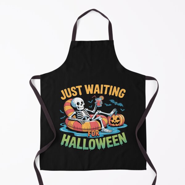 Item preview, Just Waiting for Halloween Spooky Skeleton Summer Halloween Men Women designed and sold by Rackaam.