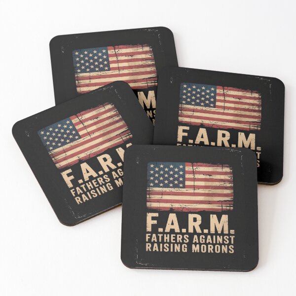 Item preview, F.A.R.M Fathers Against Raising Morons Vintage US Flag  designed and sold by RsFilsingerArt.