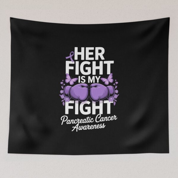 Item preview, Her Fight Is My Fight Pancreatic Cancer Awareness Boxing designed and sold by FaithAbbott.