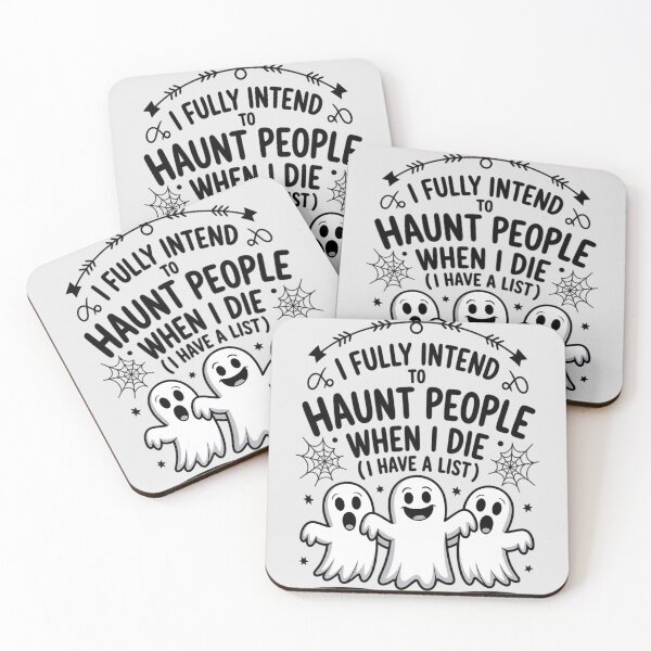 Item preview, Ghost Halloween I Fully Intend to Haunt People When I Die designed and sold by Voidbinder.