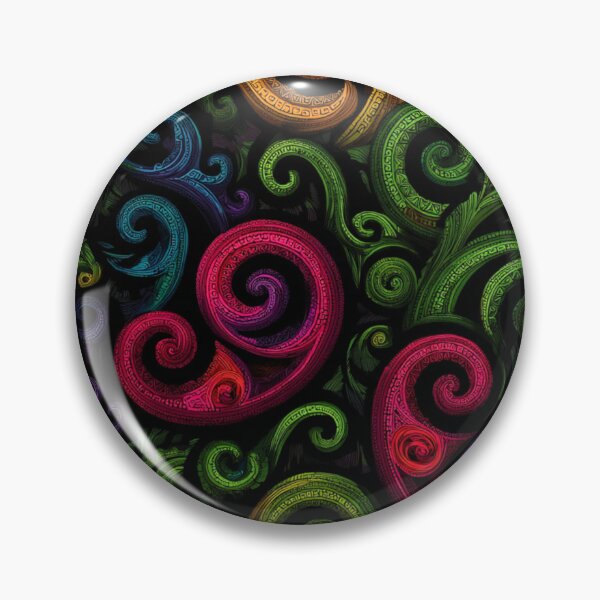 Item preview, Zealand Māori Paua Pattern Koru Design 707 designed and sold by GrinGalore.