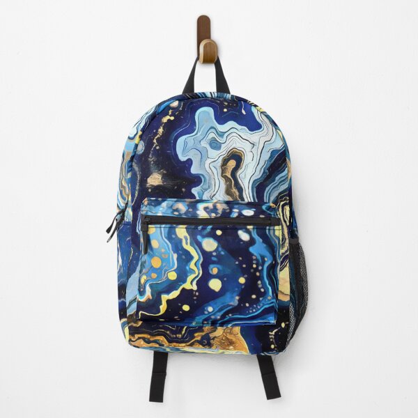 Item preview, Vibrant Swirls of Blue and Gold 5 designed and sold by taiche.