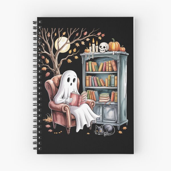 Item preview, Ghost Library Reading Books Halloween designed and sold by Voidbinder.