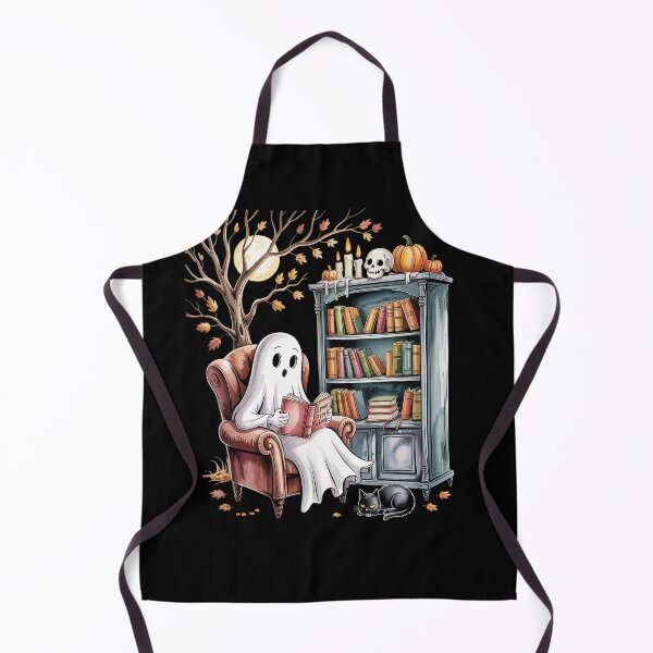 Item preview, Ghost Library Reading Books Halloween designed and sold by Voidbinder.