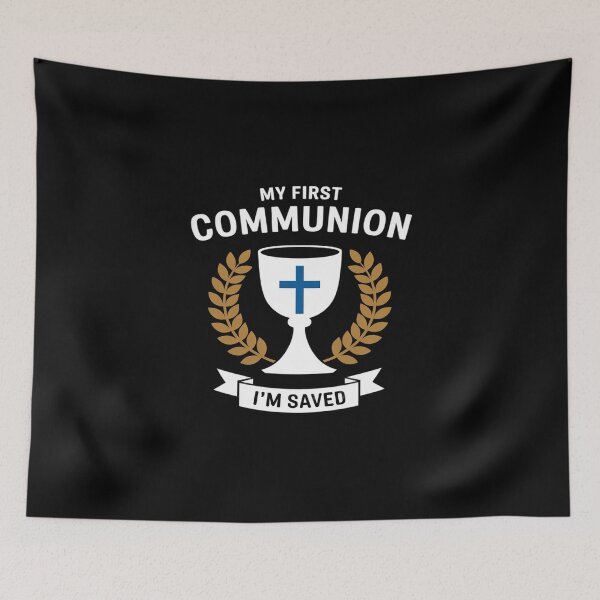 Item preview, My First Communion Cross Chalice Holy Catholic Kids Boy Girl  designed and sold by RoyTill0Art.