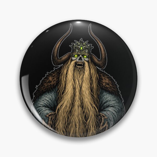 Item preview, SVT Viking Yak King – Norse Skull Warrior Tattoo Flash | Reaper of Asatru designed and sold by SEVERTREND APPAREL .