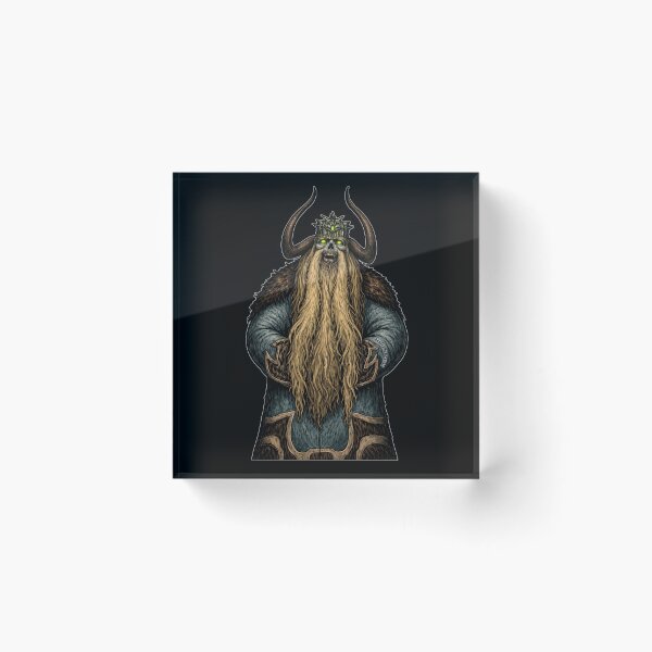 Item preview, SVT Viking Yak King – Norse Skull Warrior Tattoo Flash | Reaper of Asatru designed and sold by SEVERTREND APPAREL .