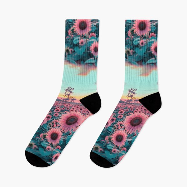 Item preview, Surreal Pink Sunflower Dreamscape designed and sold by weirdfishes123.