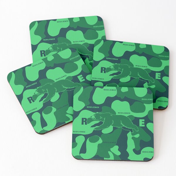 Item preview, Bear Resilience Seamless Camouflage: Modern Green Tactical Pattern designed and sold by NandaFajarSu.
