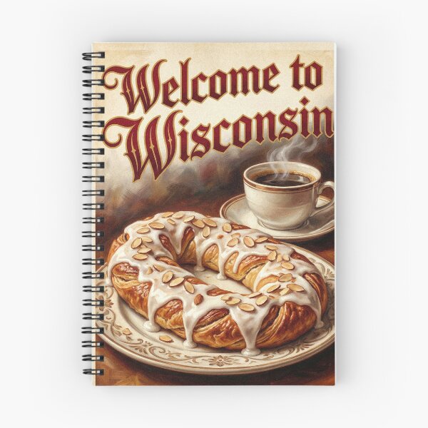 Item preview, Vintage Wisconsin Kringle Pastry Bakery Poster Kitchen Art designed and sold by Cozy-Old-Pub.