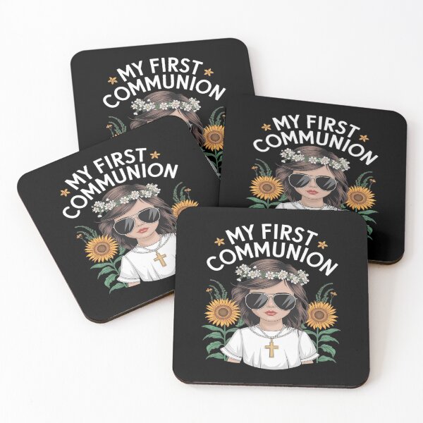 Item preview, My First Communion Girls Dabbing 1st Religious Sacrament  designed and sold by VerseFarm.