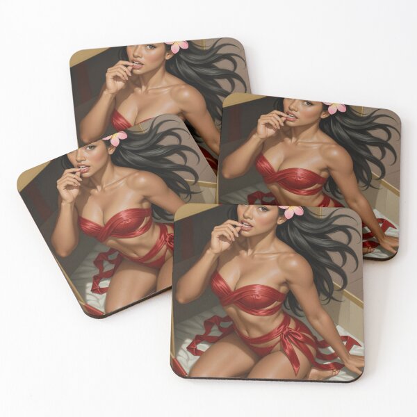 Item preview, Shanti Best Gift Ever Red Satin Bikini Inside Box designed and sold by CathryneDelamort.