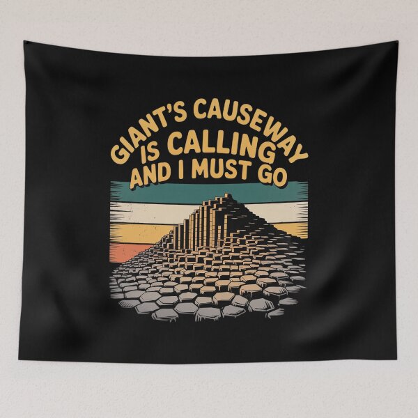 Item preview, Giant's Causeway Ireland Travel Souvenir Retro Vintage designed and sold by Shannon Bosley.