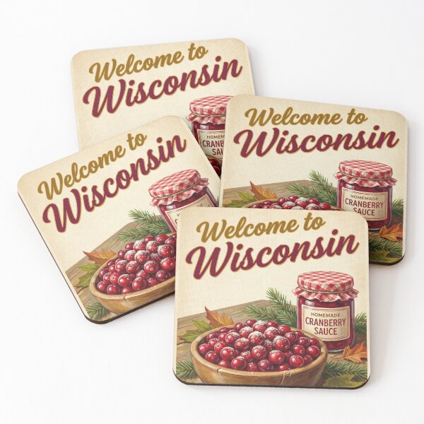 Item preview, Vintage Wisconsin Cranberry Harvest Fruit Poster Kitchen Art designed and sold by Cozy-Old-Pub.