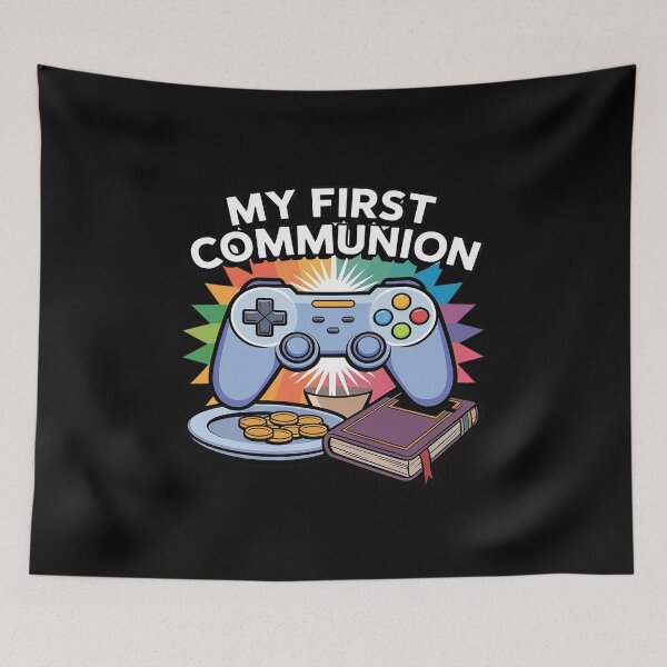 Item preview, My first communion video game controller birthday boy  designed and sold by VerseFarm.