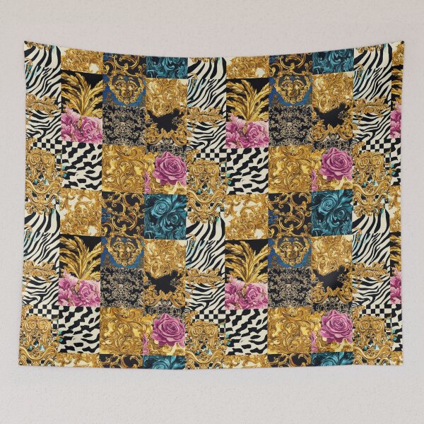 Item preview, Baroque Jungle Patchwork with Roses designed and sold by weirdfishes123.