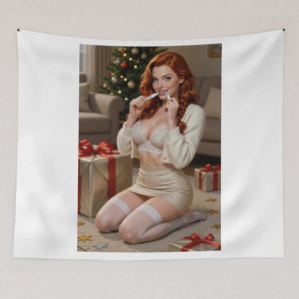 Item preview, Rowan surrounded gifts Christmas tree designed and sold by CathryneDelamort.
