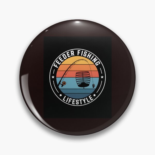 Item preview, Feeder Fishing Lifestyle Clean Badge Shirt designed and sold by Viktorio Art Shop.