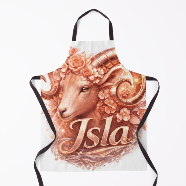 Item preview, Isla Aries – Fiery Female Name Zodiac Ram Fantasy Art Design designed and sold by AlexLineArt.