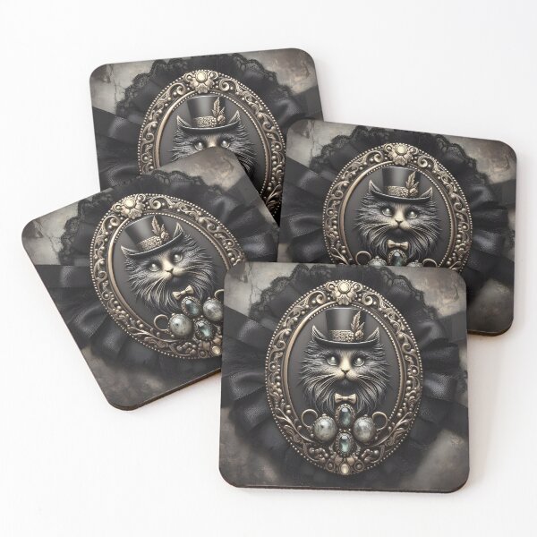 Item preview, Cameo Cat designed and sold by JacquiTaylorArt.