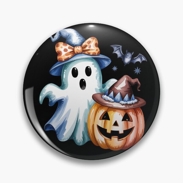 Item preview, Girly Halloween Blue Denim Ghost Coquette Bow Spooky Season designed and sold by Shannon Bosley.