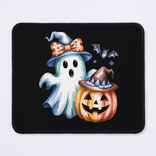 Item preview, Girly Halloween Blue Denim Ghost Coquette Bow Spooky Season designed and sold by Shannon Bosley.