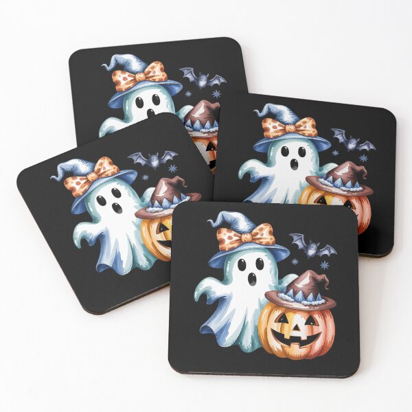 Item preview, Girly Halloween Blue Denim Ghost Coquette Bow Spooky Season designed and sold by Shannon Bosley.