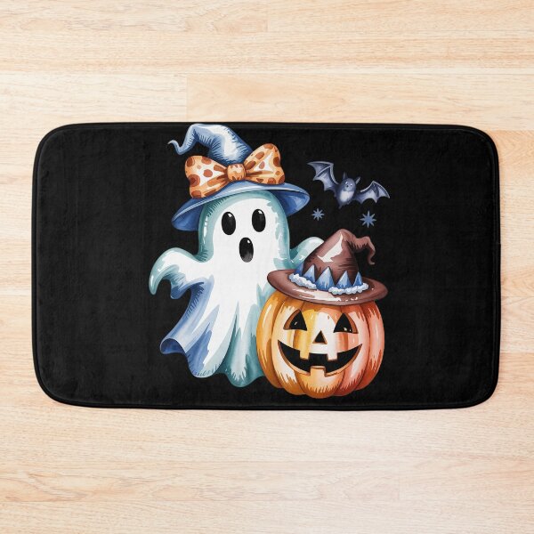 Item preview, Girly Halloween Blue Denim Ghost Coquette Bow Spooky Season designed and sold by Shannon Bosley.