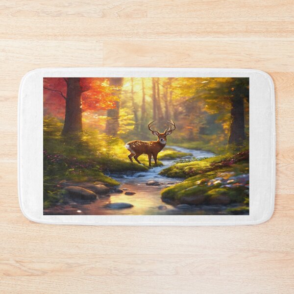 Item preview, Soo sweet small bambie in the forest with small river designed and sold by Artisan Finds Online.
