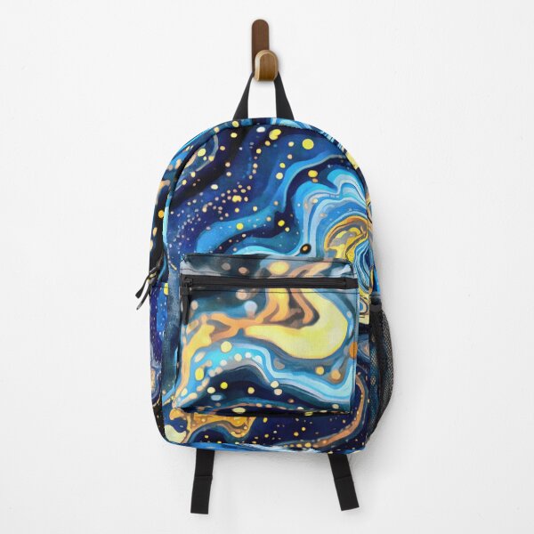 Item preview, Vibrant Swirls of Blue and Gold 6 designed and sold by taiche.