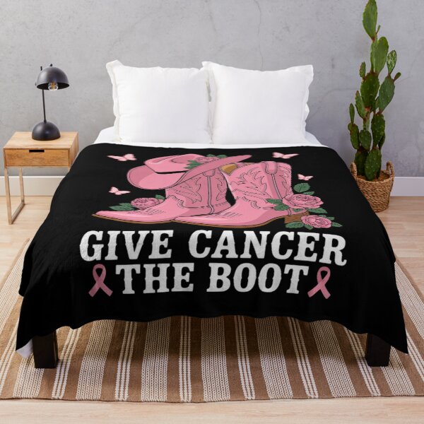 Item preview, Give Breast Cancer The Boot Cowgirl Cancer Awareness Ribbon designed and sold by Shannon Bosley.
