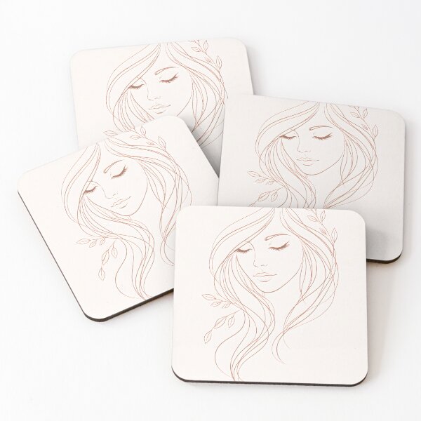 Item preview, Rose Gold Minimal Line Art Woman Face – Elegant Botanical Aesthetic Phone Case designed and sold by ChubbyGoong.