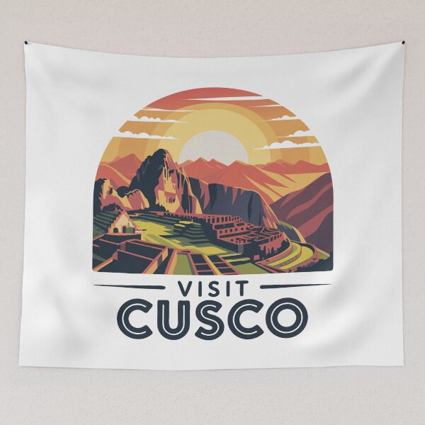 Item preview, Retro Cusco Peru Inca Sun Andean Adventurers designed and sold by Blok45.