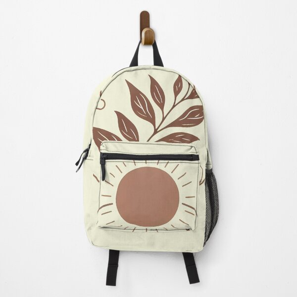 Item preview, Minimalist Boho Sun and Leaf Line Art Illustration designed and sold by PureBohoPrints.