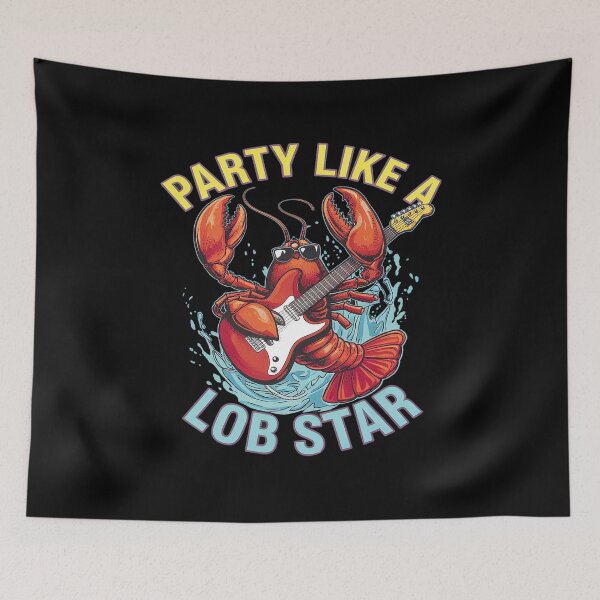Item preview, Party Like A Lob Star Lobster  designed and sold by VerseFarm.