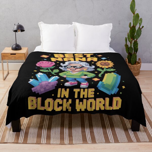 Item preview, Best Nana in the Block World Pixel Art Mother Day designed and sold by EllenJast.