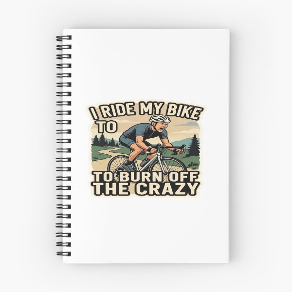 Item preview, I Ride My Bike to Burn Off the Crazy — Cycling Motivation Design | Pogi Challenge & Europe 2026 designed and sold by Sushikidsntod.