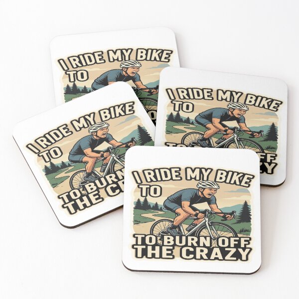 Item preview, I Ride My Bike to Burn Off the Crazy — Cycling Motivation Design | Pogi Challenge & Europe 2026 designed and sold by Sushikidsntoddlers.