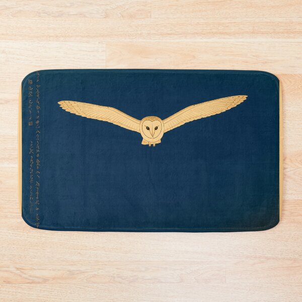 Item preview, Barn Owl Gliding Over Dark Reeds designed and sold by Ukiyo Aviary.