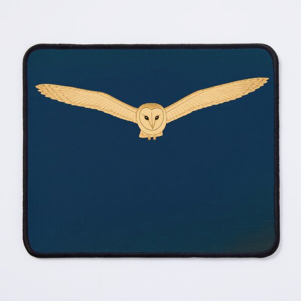 Item preview, Barn Owl Gliding Over Dark Reeds designed and sold by Ukiyo Aviary.