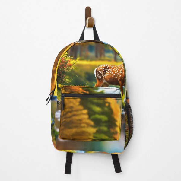 Item preview, Soo sweet deer in the forest with small river designed and sold by Artisan Finds Online.