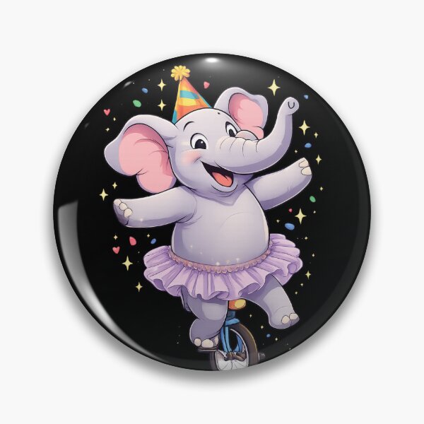 Item preview, Unicycling Elephant designed and sold by halibutgoatramb.