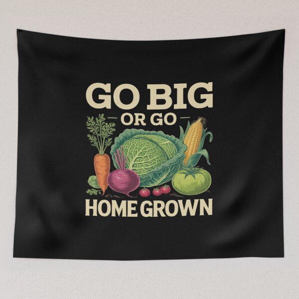 Item preview, Go Big or Go Homegrown Eco Veggie designed and sold by Shannon Bosley.