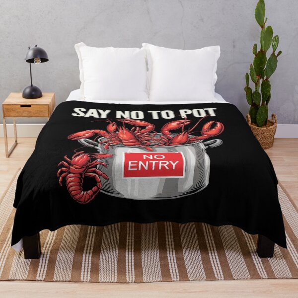 Item preview, Say No To Pot Seafood Lover Lobster Crawfish Funny  designed and sold by VerseFarm.