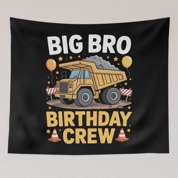 Item preview, Big Brother Birthday Crew Matching Construction B-day Boy designed and sold by EllenJast.