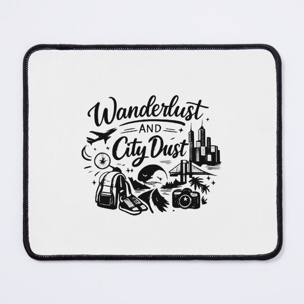 Item preview, Wanderlust and City Dust designed and sold by musthavewords.