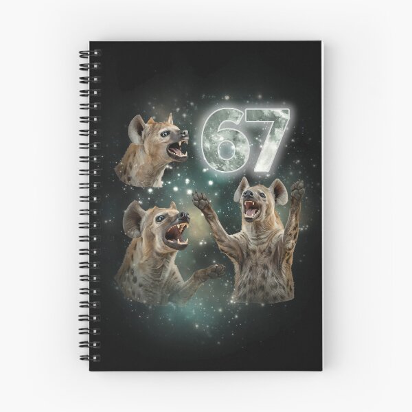 Item preview, Cosmic Hyena Pack 67 Six Seven Moon Galaxy T-Shirt designed and sold by LashondaGreen89.