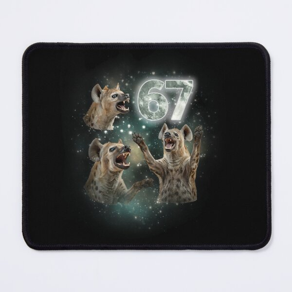 Item preview, Cosmic Hyena Pack 67 Six Seven Moon Galaxy T-Shirt designed and sold by LashondaGreen89.